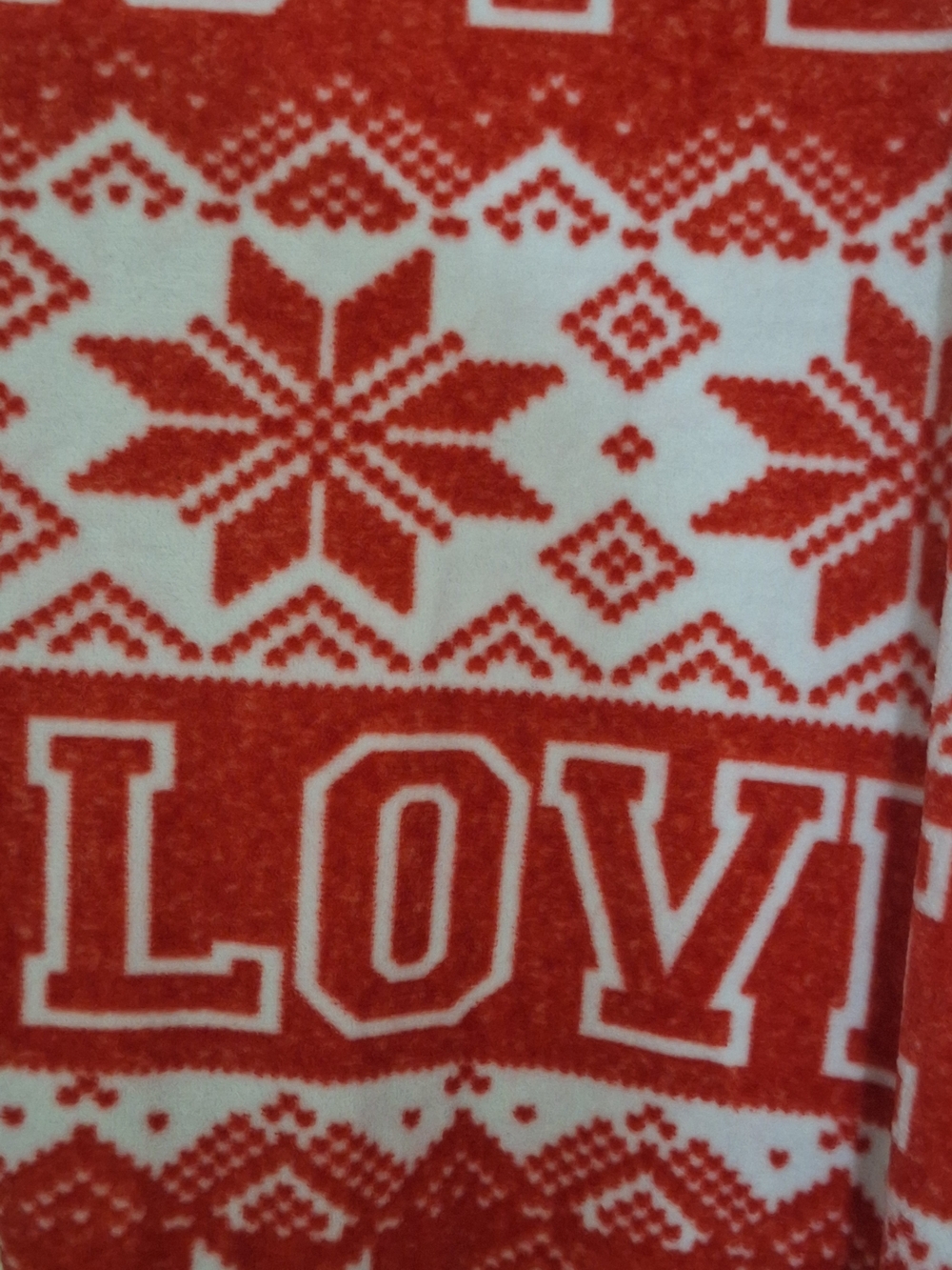 No Boundaries Red and White Holiday Leggins